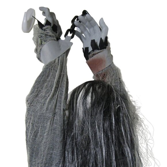 Halloween Talking Animated Witch Demoness Haunted Scary Creepy Hag Shrew Prop - Picture 7 of 8
